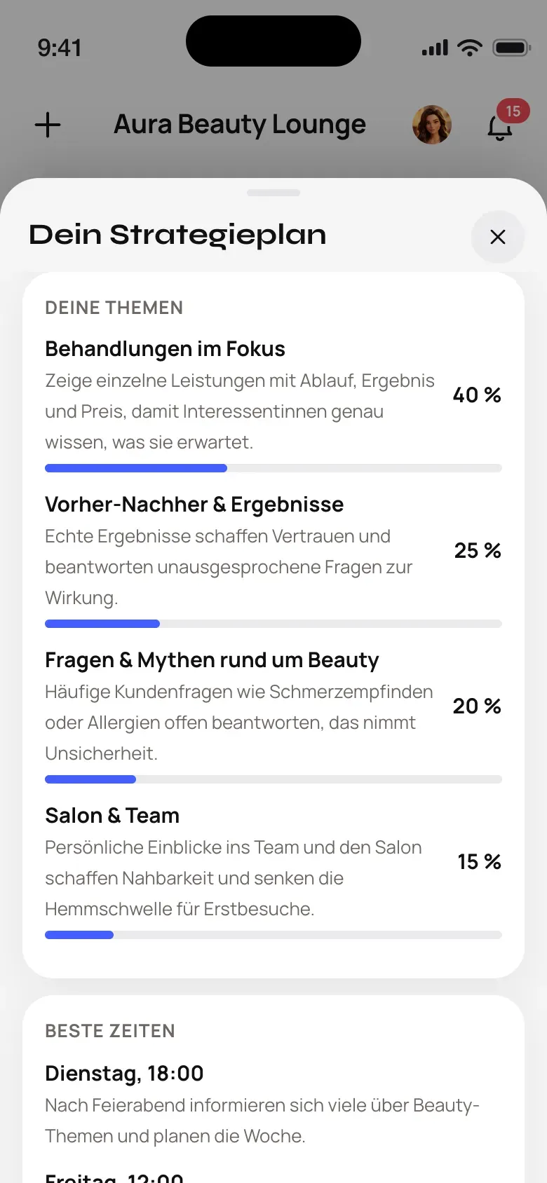 Strategieplan der KI-Analyse